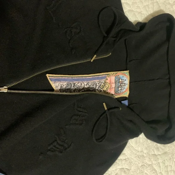 L.A.M.B. Black Hooded Sweater Vest - Picture 3 of 11